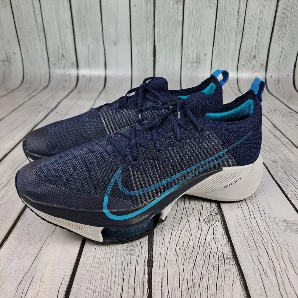 Nike Air Zoom Tempo Next% Flyknit Shoes Mens 13 Blue CI9923-401